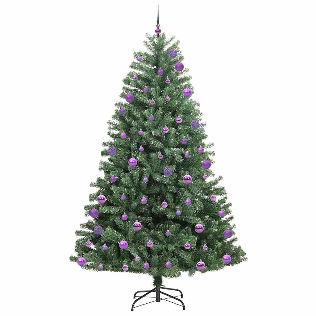 Albero di Natale Artificiale con Rami Pieghevoli Verde 270 cm