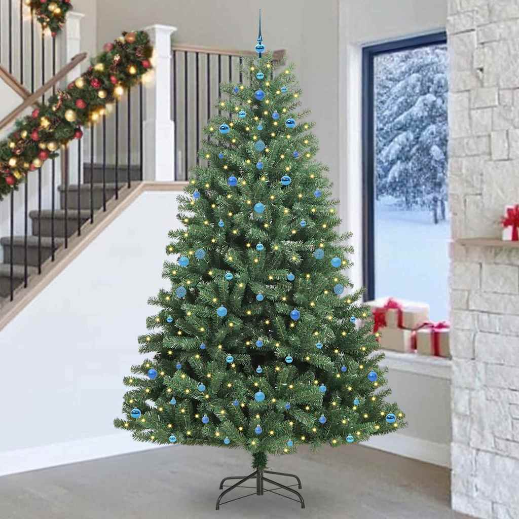 Albero di Natale Artificiale con Rami Pieghevoli Verde 270 cm