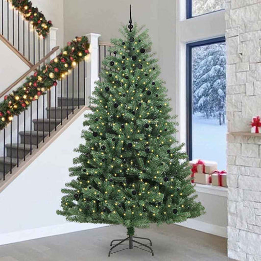 Albero di Natale Artificiale con Rami Pieghevoli Verde 300 cm