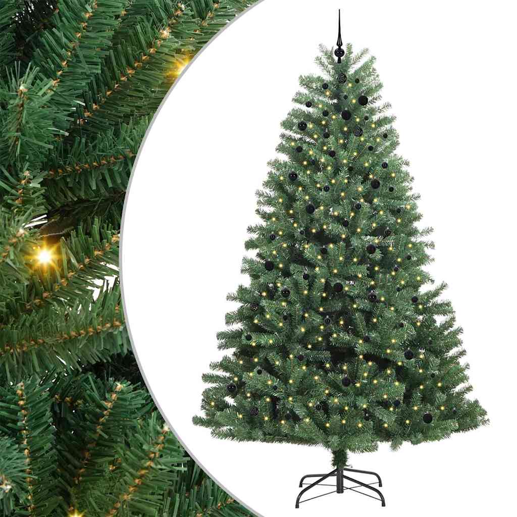 Albero di Natale Artificiale con Rami Pieghevoli Verde 300 cm