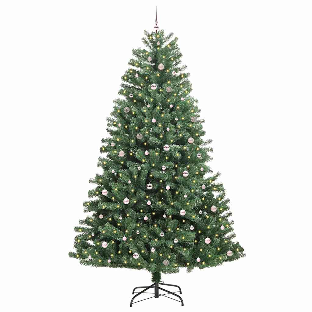Albero di Natale Artificiale con Rami Pieghevoli Verde 300 cm