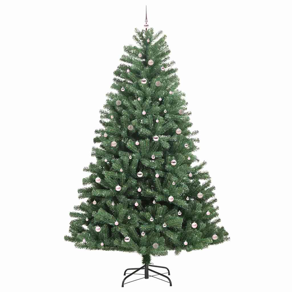 Albero di Natale Artificiale con Rami Pieghevoli Verde 300 cm