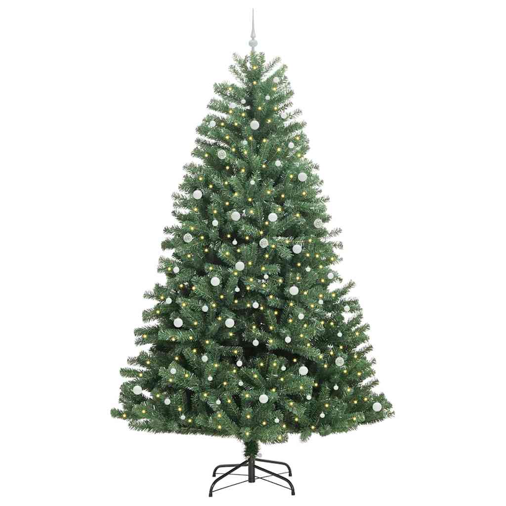 Albero di Natale Artificiale con Rami Pieghevoli Verde 300 cm