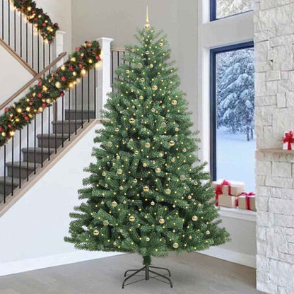 Albero di Natale Artificiale con Rami Pieghevoli Verde 300 cm