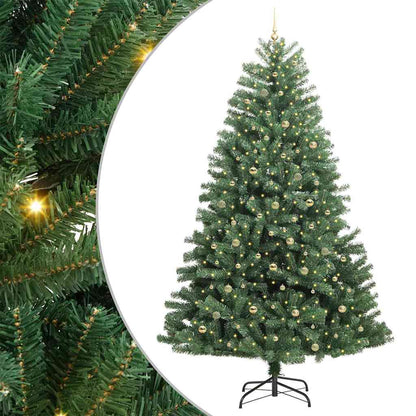 Albero di Natale Artificiale con Rami Pieghevoli Verde 300 cm
