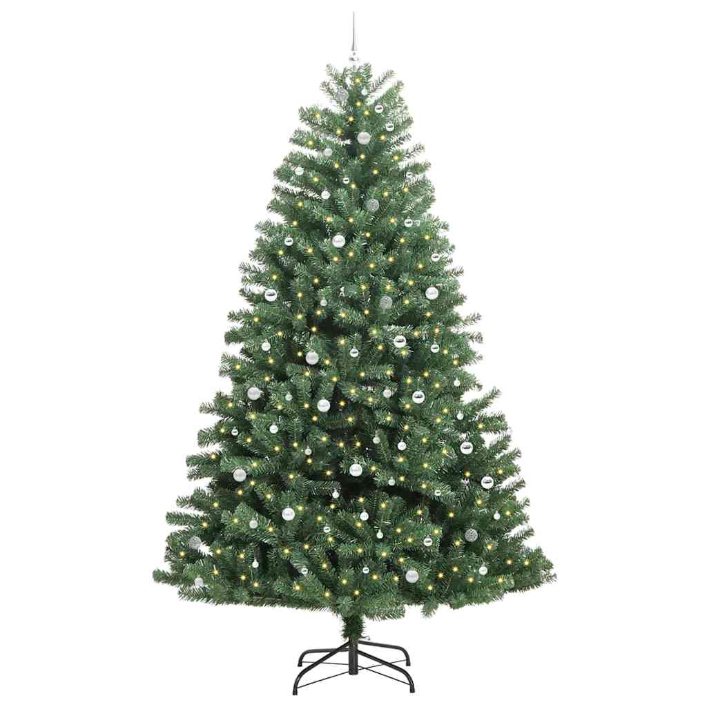 Albero di Natale Artificiale con Rami Pieghevoli Verde 300 cm