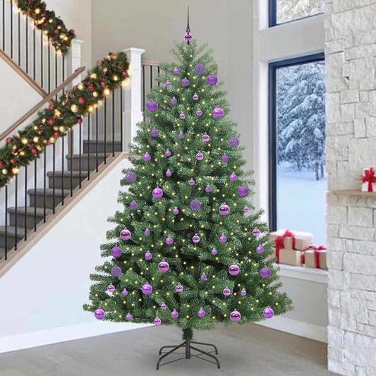 Albero di Natale Artificiale con Rami Pieghevoli Verde 300 cm