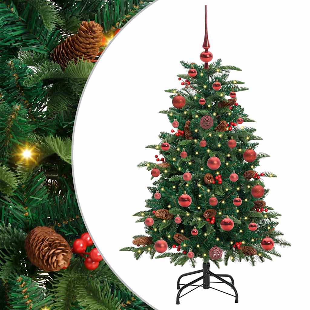 Albero di Natale artificiale con 150 LED Verde 120 cm