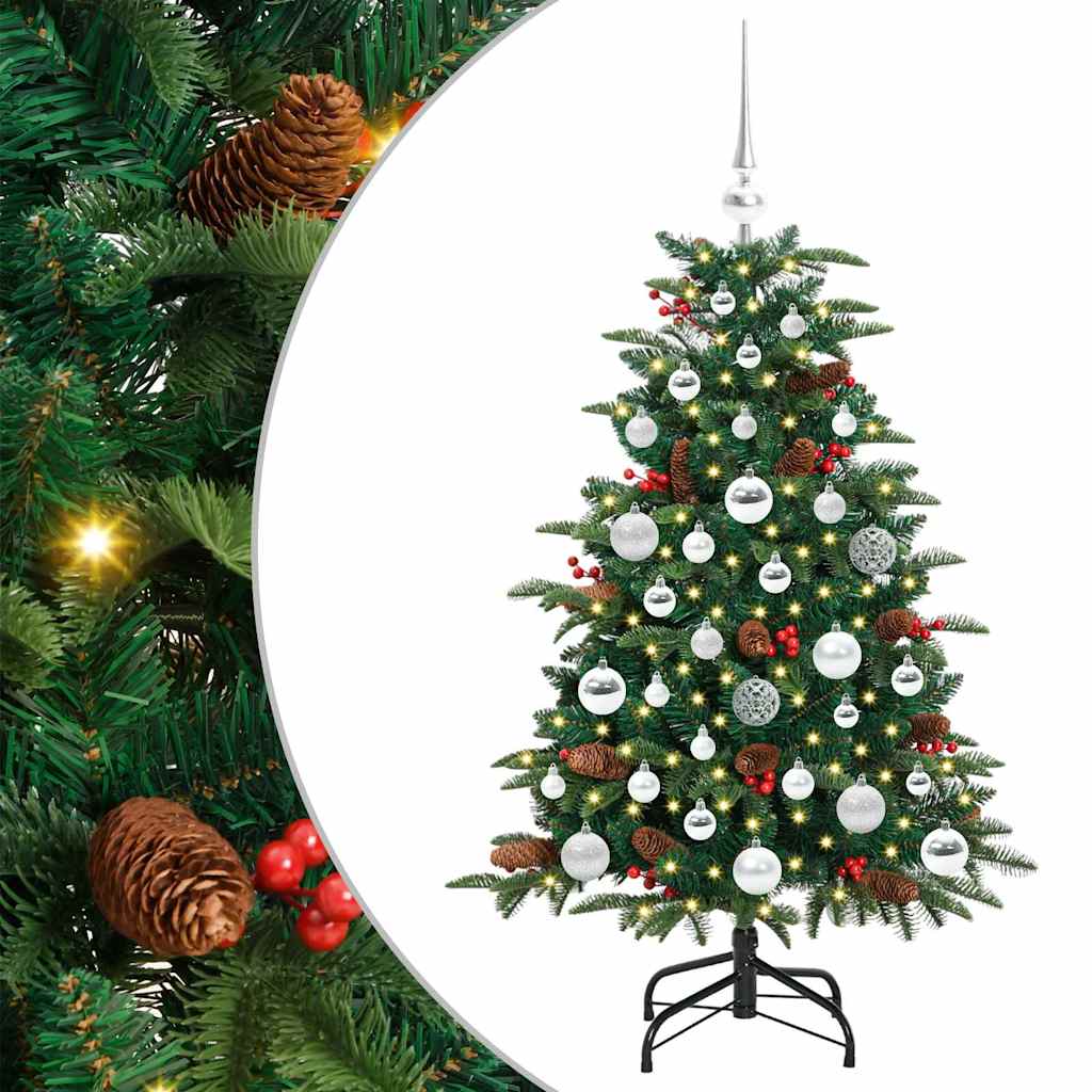 Albero di Natale artificiale con 150 LED Verde 120 cm