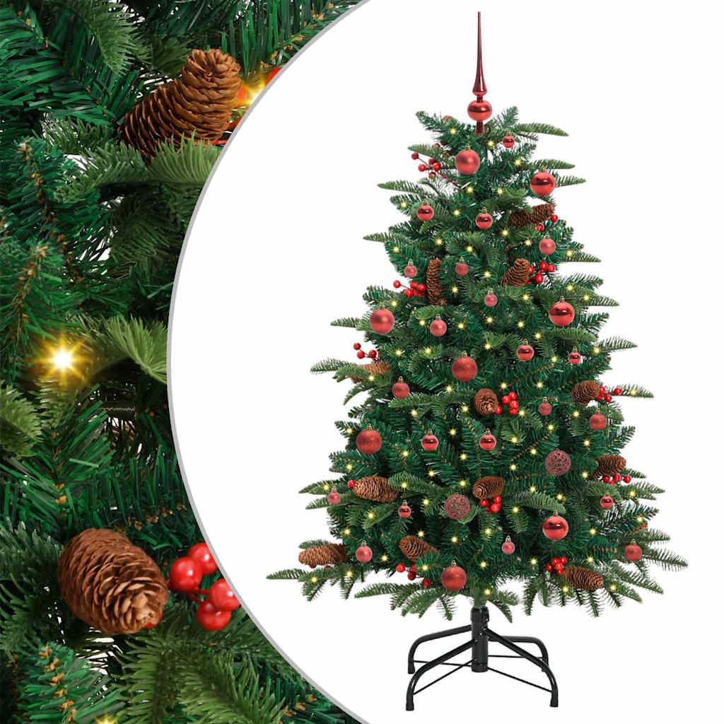 Albero di Natale artificiale con 150 LED Verde 150 cm