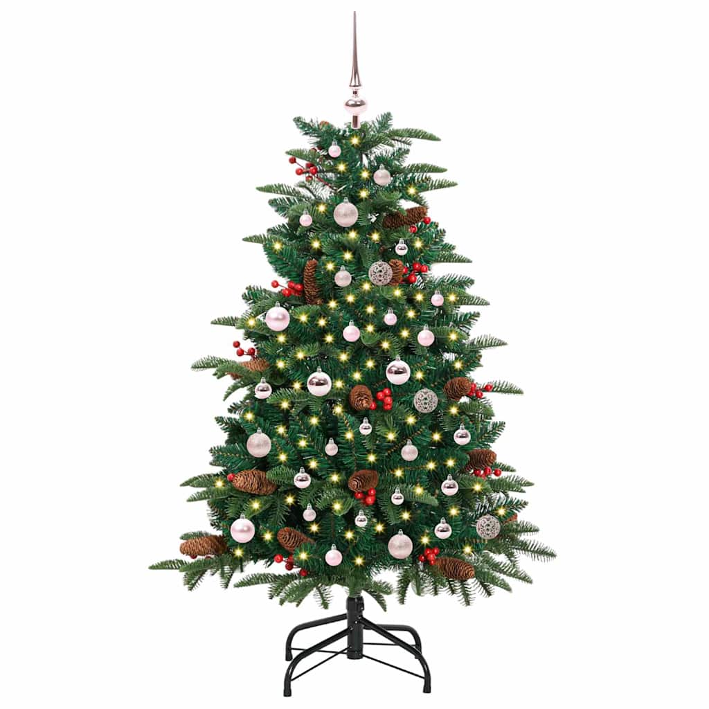 Albero di Natale artificiale con 150 LED Verde 150 cm