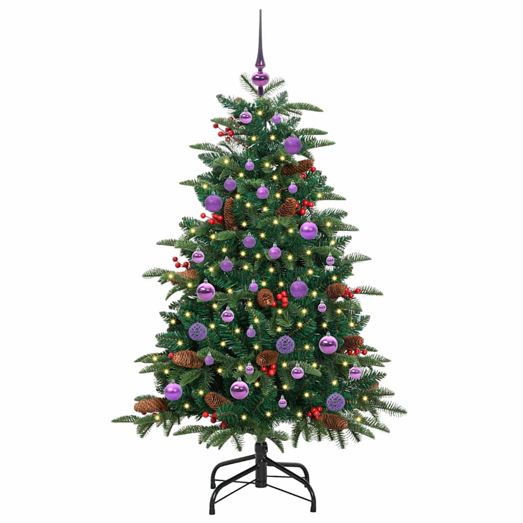 Albero di Natale artificiale con 150 LED Verde 150 cm