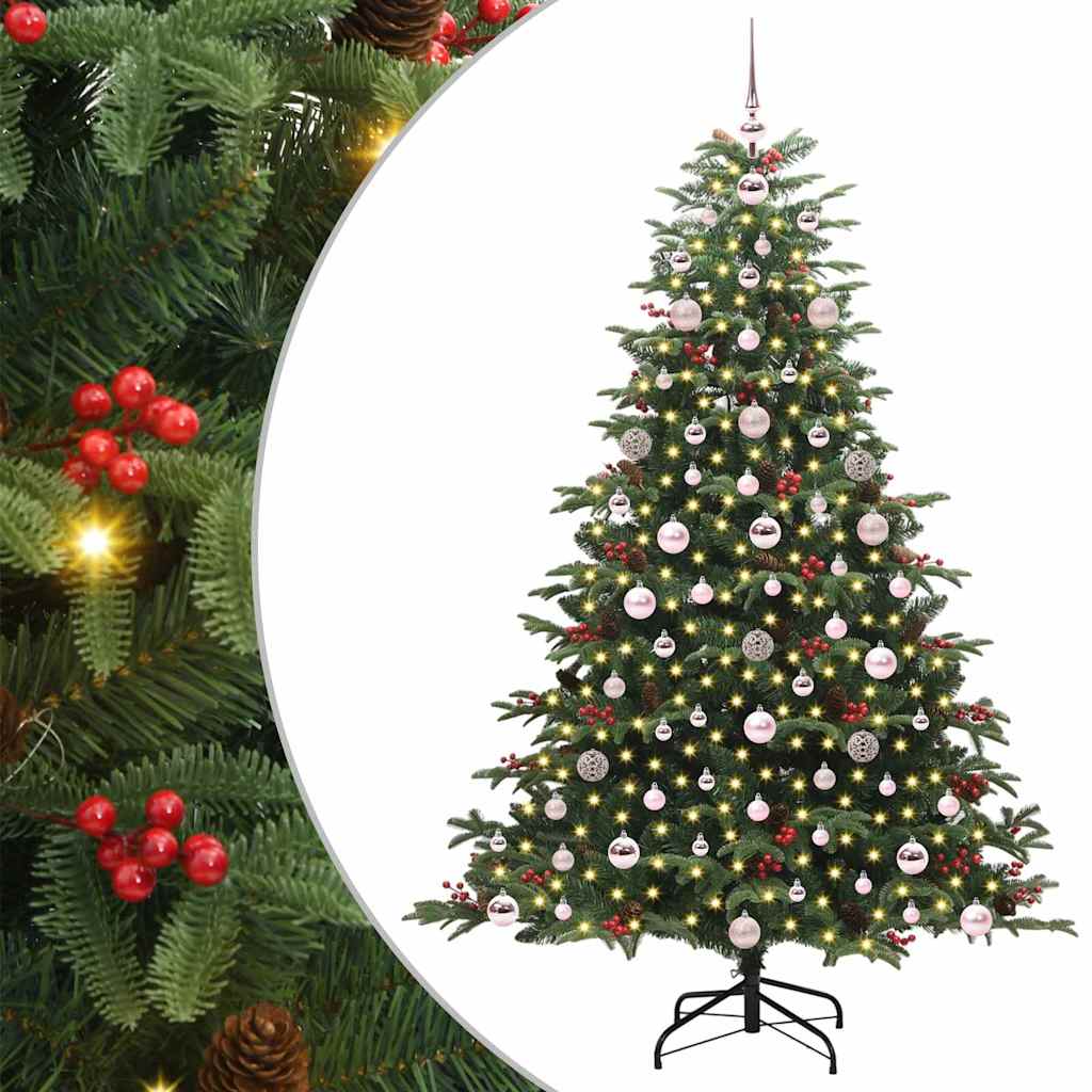 Albero di Natale artificiale con 300 LED Verde 180 cm