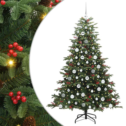 Albero di Natale artificiale con 300 LED Verde 180 cm