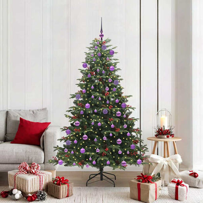 Albero di Natale artificiale con 300 LED Verde 180 cm