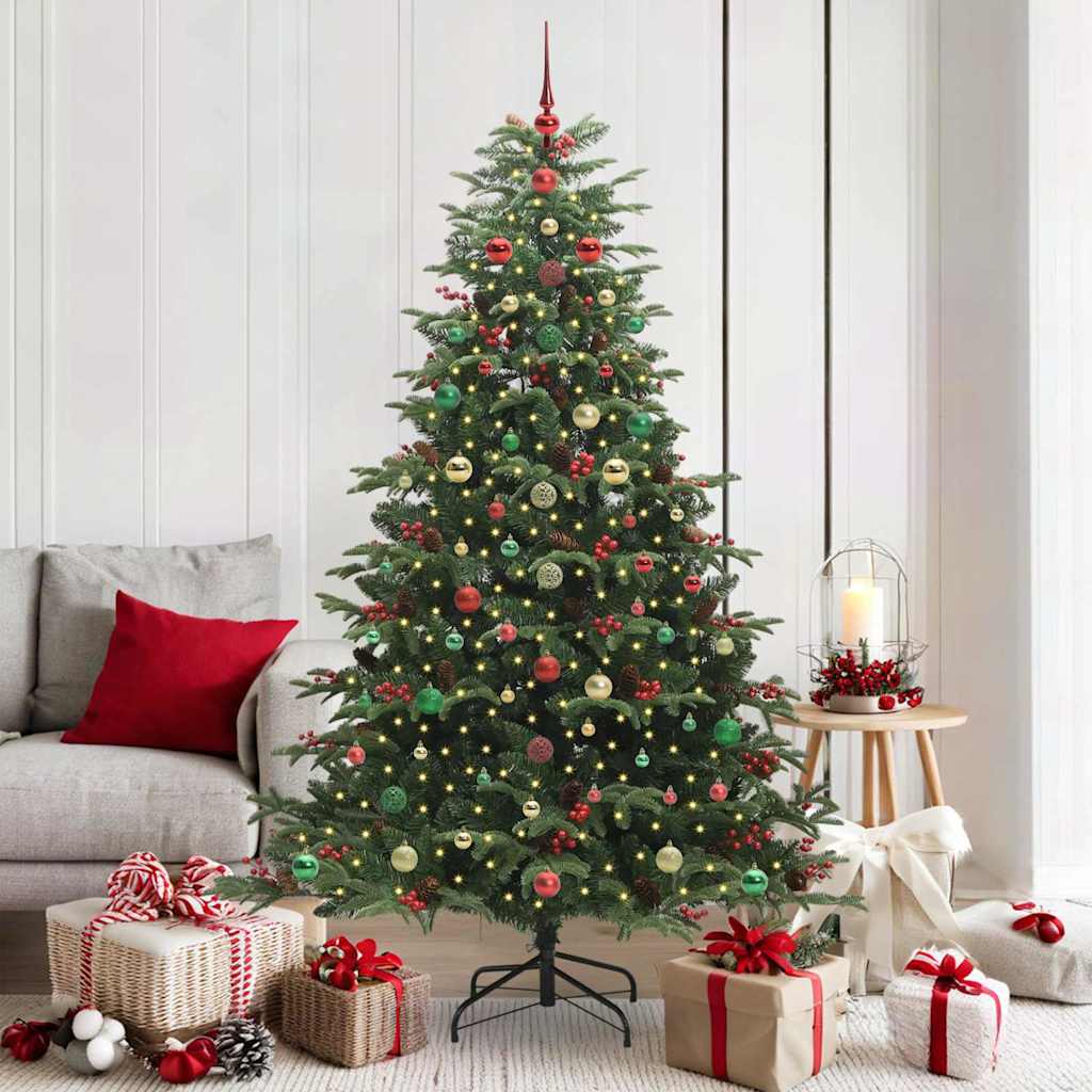 Albero di Natale artificiale con 300 LED Verde 180 cm