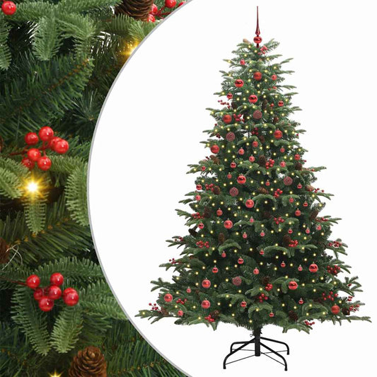 Albero di Natale artificiale con 300 LED Verde 210 cm