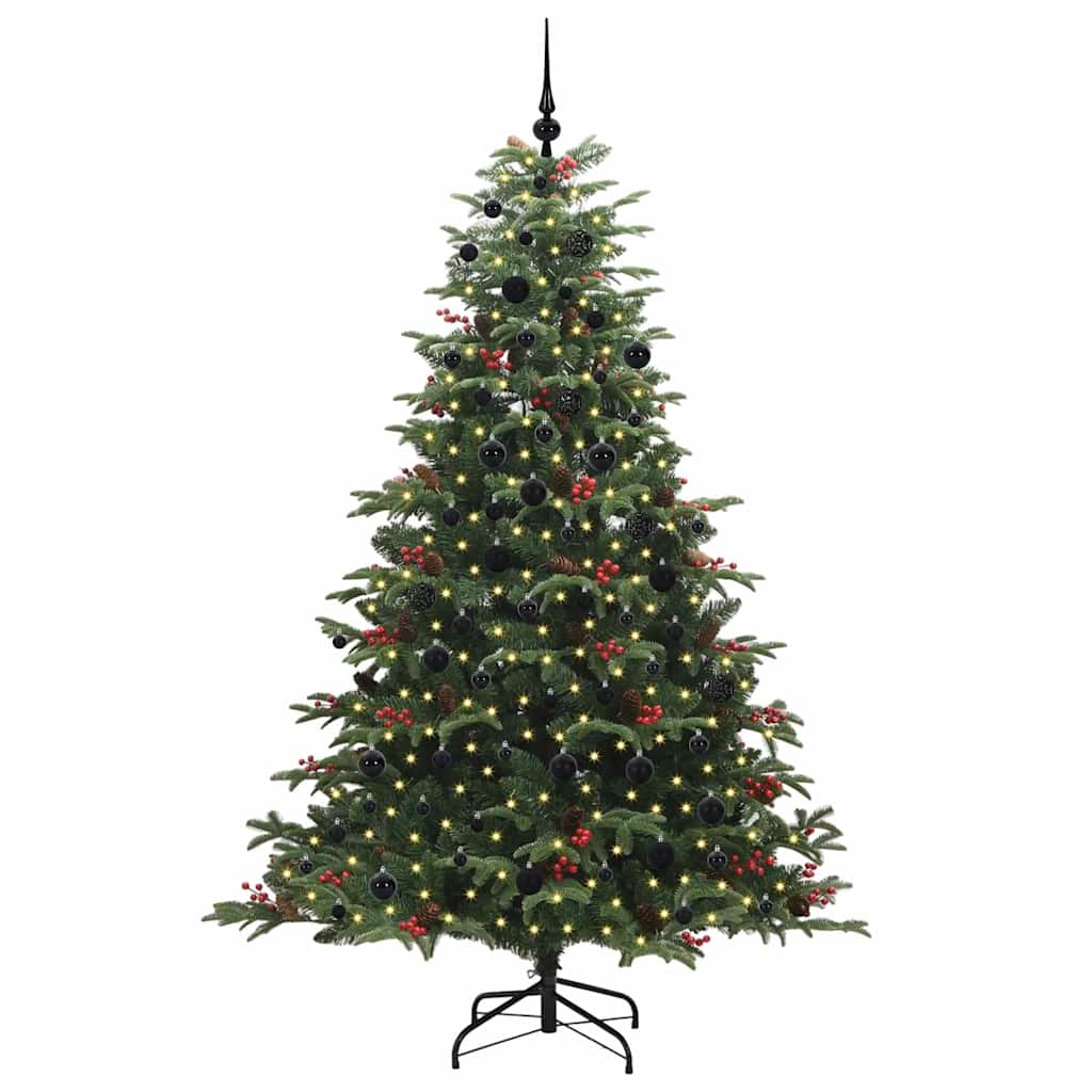Albero di Natale artificiale con 300 LED Verde 210 cm