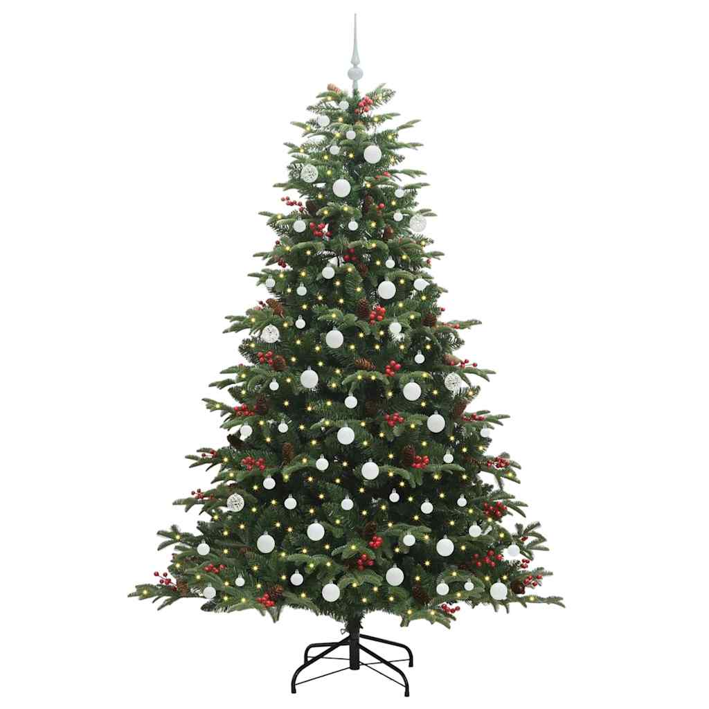 Albero di Natale artificiale con 300 LED Verde 210 cm