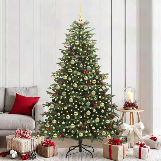 Albero di Natale artificiale con 300 LED Verde 210 cm