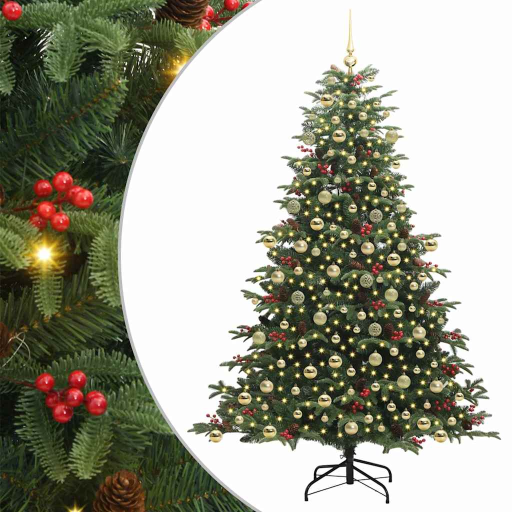Albero di Natale artificiale con 300 LED Verde 210 cm