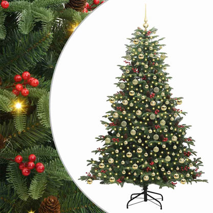 Albero di Natale artificiale con 300 LED Verde 210 cm