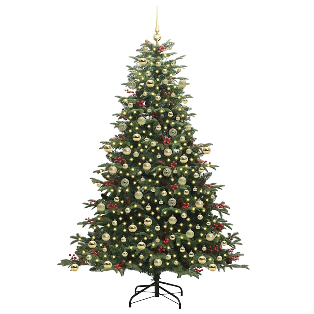 Albero di Natale artificiale con 300 LED Verde 210 cm
