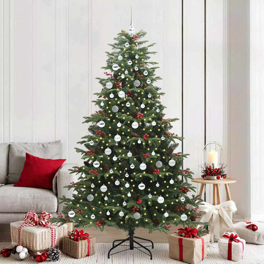 Albero di Natale artificiale con 300 LED Verde 210 cm