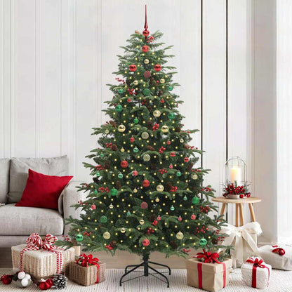 Albero di Natale artificiale con 300 LED Verde 210 cm