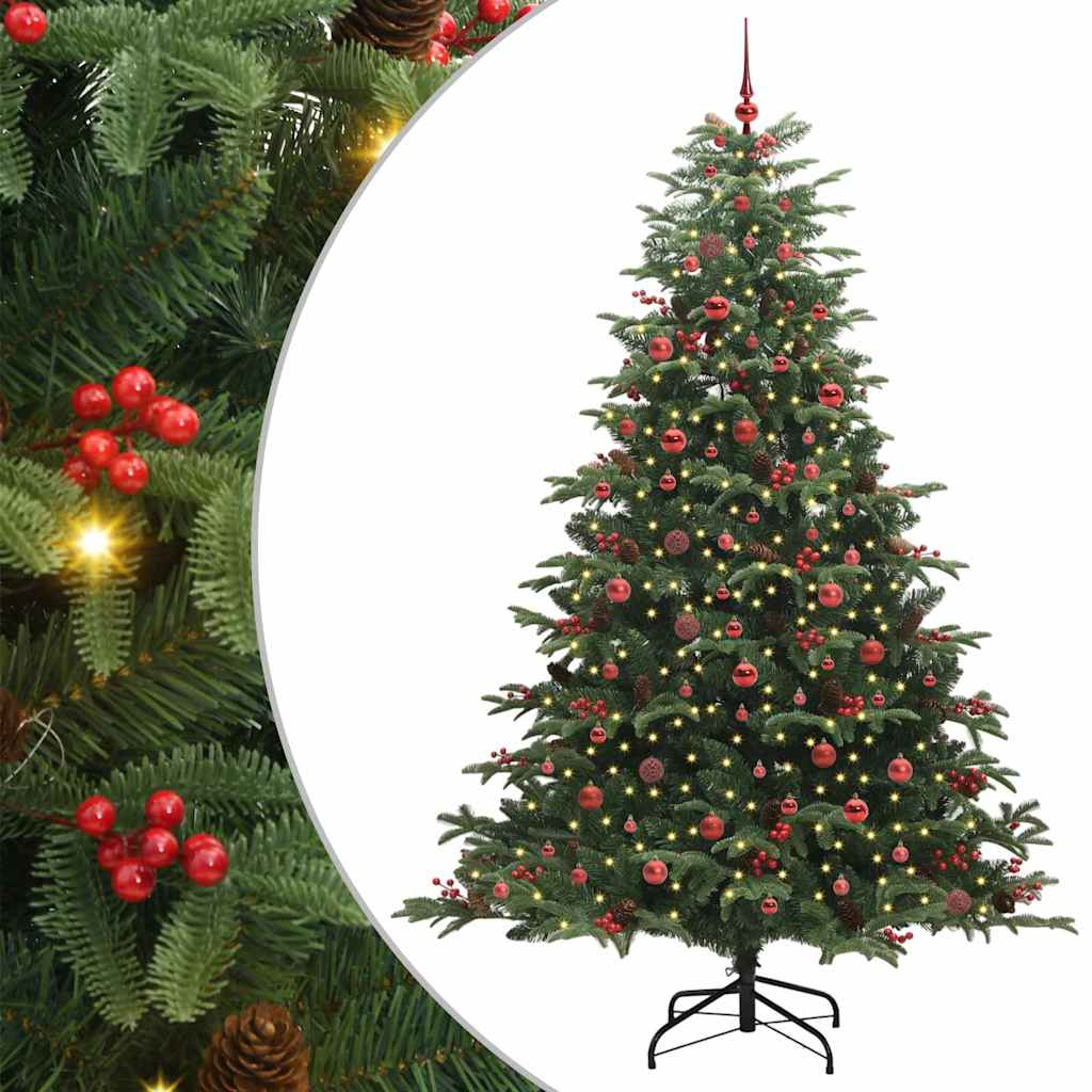 Albero di Natale artificiale con 300 LED Verde 240 cm