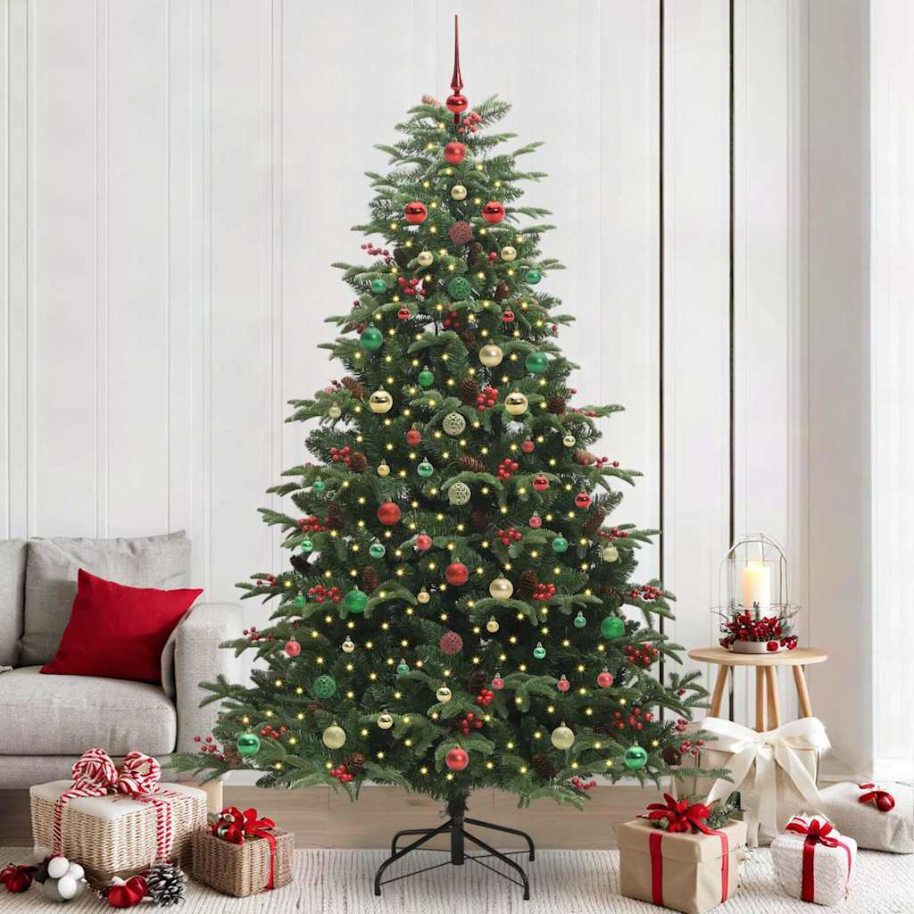 Albero di Natale artificiale con 300 LED Verde 240 cm