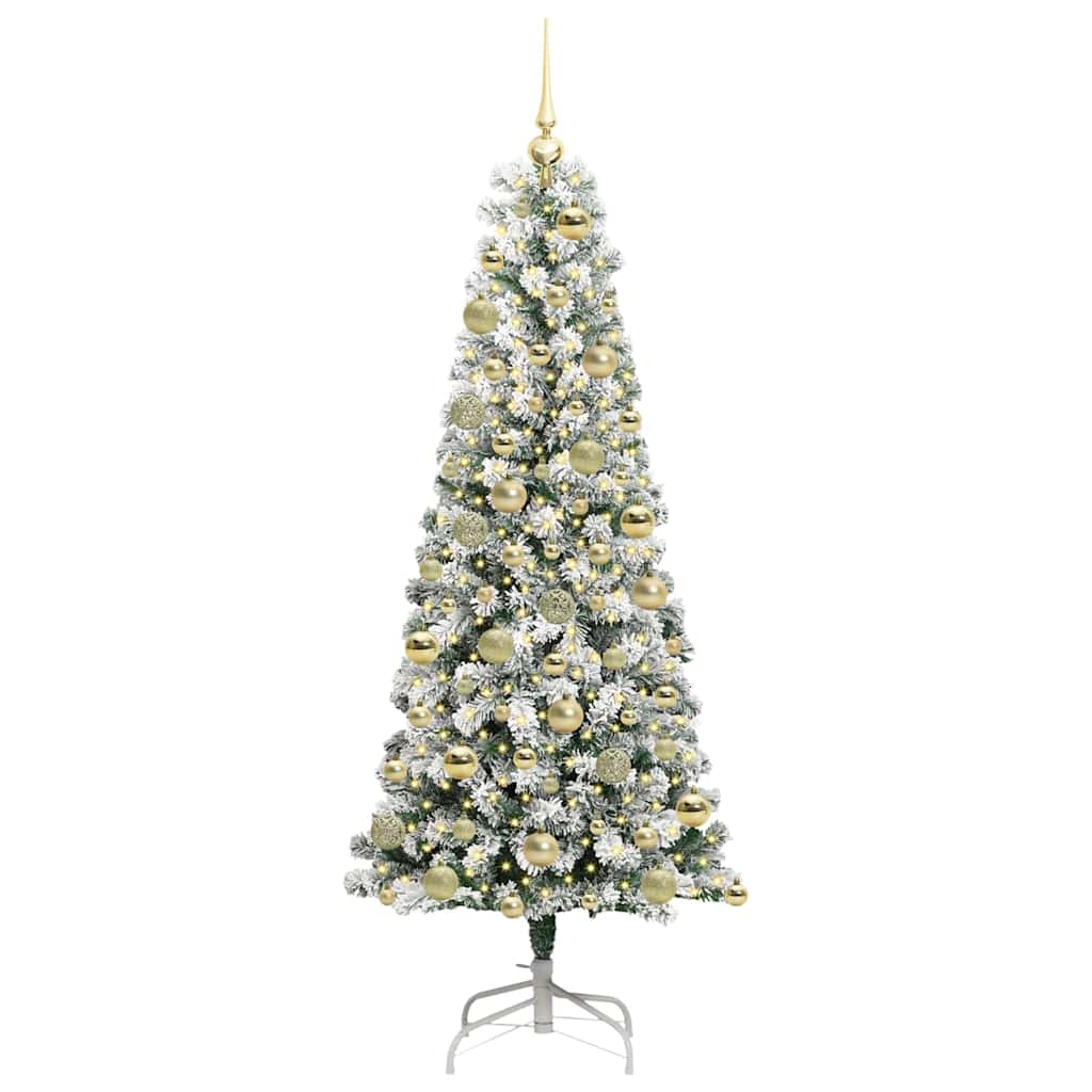 Albero di Natale Artificiale con Rami Pieghevoli 180 cm