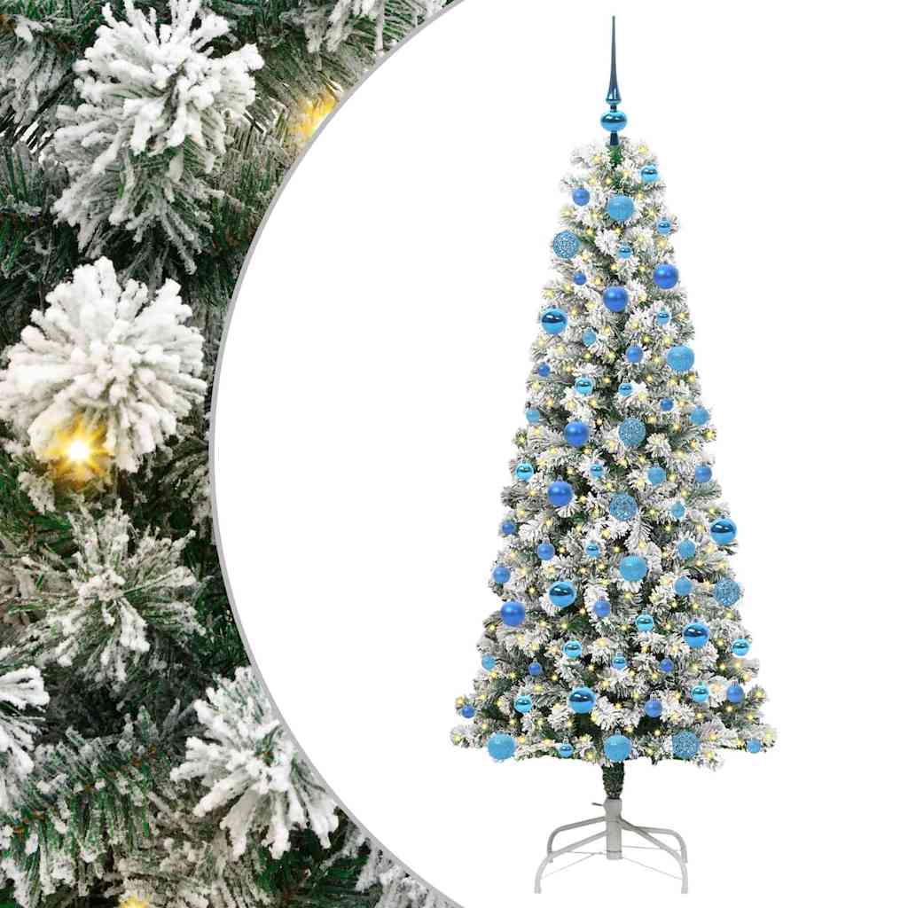 Albero di Natale Artificiale con Rami Pieghevoli 180 cm