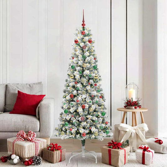 Albero di Natale Artificiale con Rami Pieghevoli 180 cm