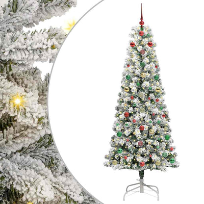 Albero di Natale Artificiale con Rami Pieghevoli 180 cm