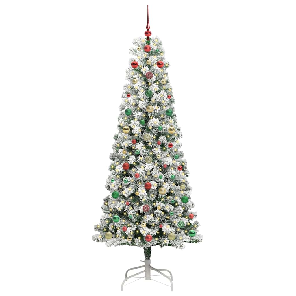 Albero di Natale Artificiale con Rami Pieghevoli 180 cm
