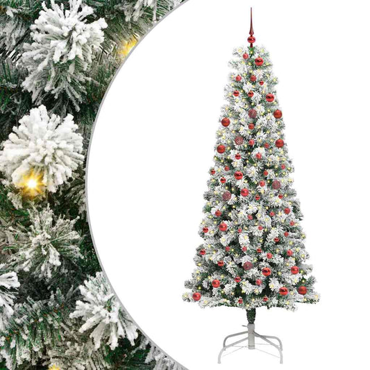 Albero di Natale Artificiale con Rami Pieghevoli 210 cm