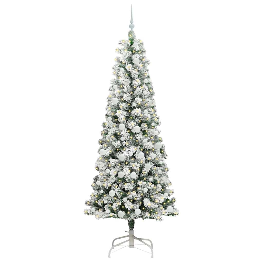 Albero di Natale Artificiale con Rami Pieghevoli 210 cm