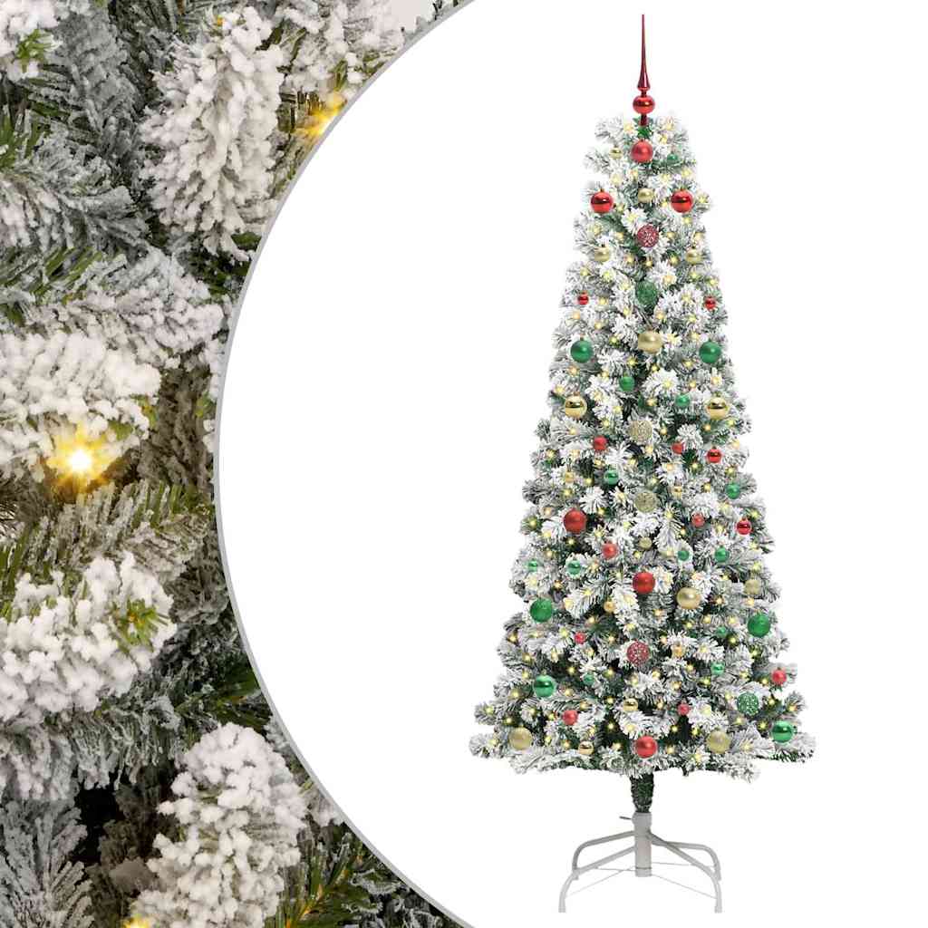 Albero di Natale Artificiale con Rami Pieghevoli 210 cm