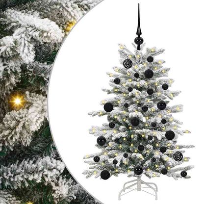 Albero di Natale Artificiale con Rami Pieghevoli Bianco 120 cm