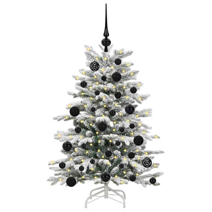 Albero di Natale Artificiale con Rami Pieghevoli Bianco 120 cm