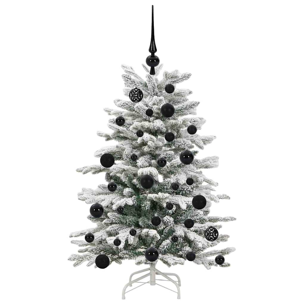 Albero di Natale Artificiale con Rami Pieghevoli Bianco 120 cm