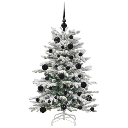 Albero di Natale Artificiale con Rami Pieghevoli Bianco 120 cm