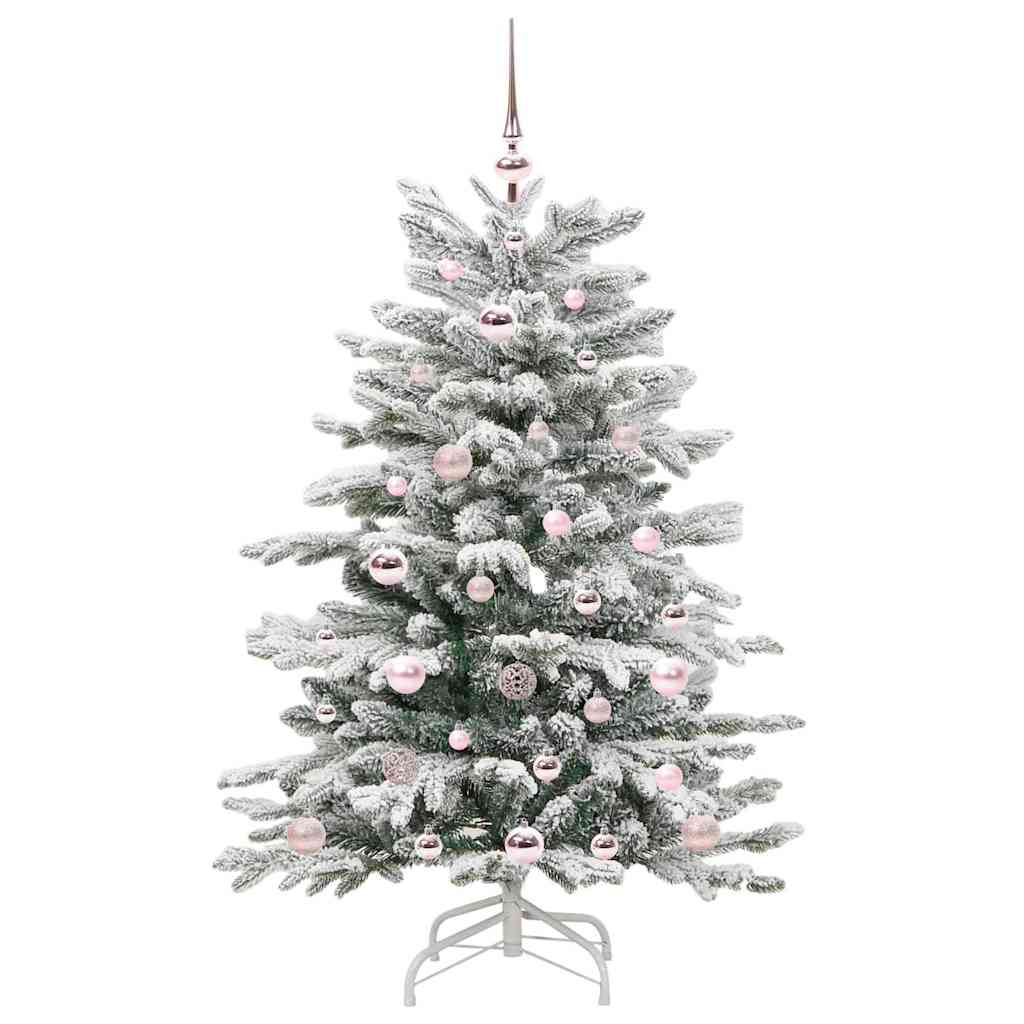 Albero di Natale Artificiale con Rami Pieghevoli Bianco 120 cm