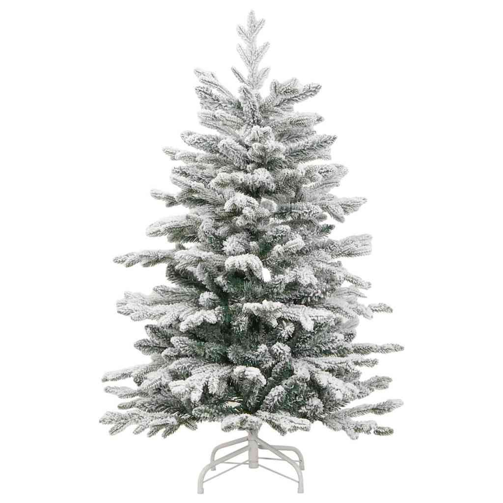 Albero di Natale Artificiale con Rami Pieghevoli Bianco 120 cm