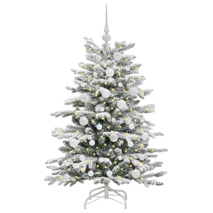 Albero di Natale Artificiale con Rami Pieghevoli Bianco 120 cm