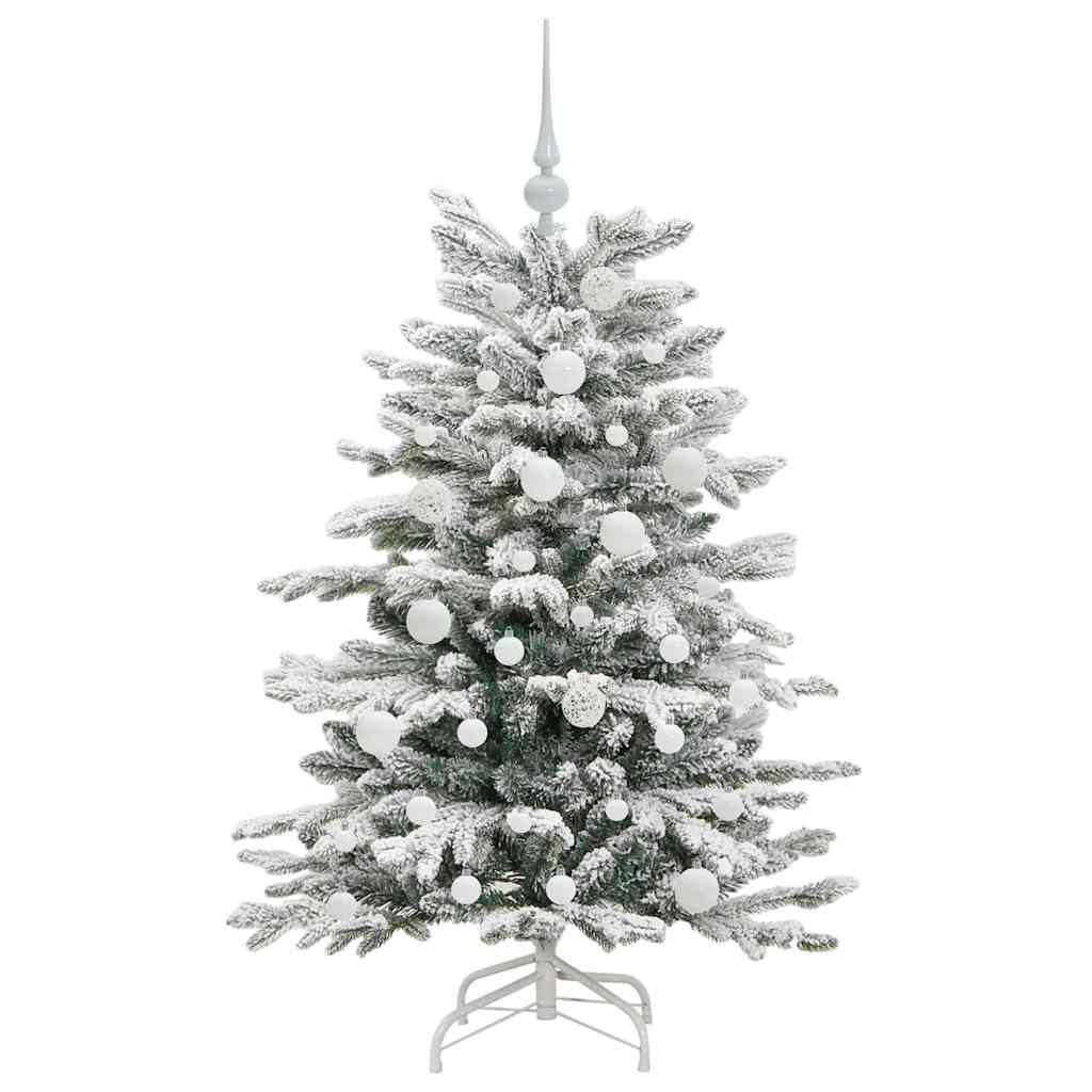Albero di Natale Artificiale con Rami Pieghevoli Bianco 120 cm