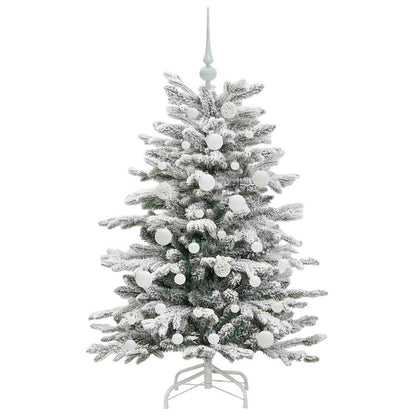 Albero di Natale Artificiale con Rami Pieghevoli Bianco 120 cm