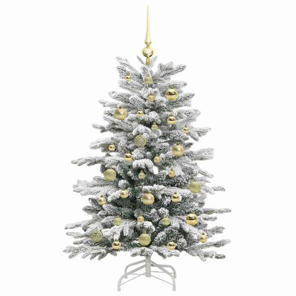 Albero di Natale Artificiale con Rami Pieghevoli Bianco 120 cm