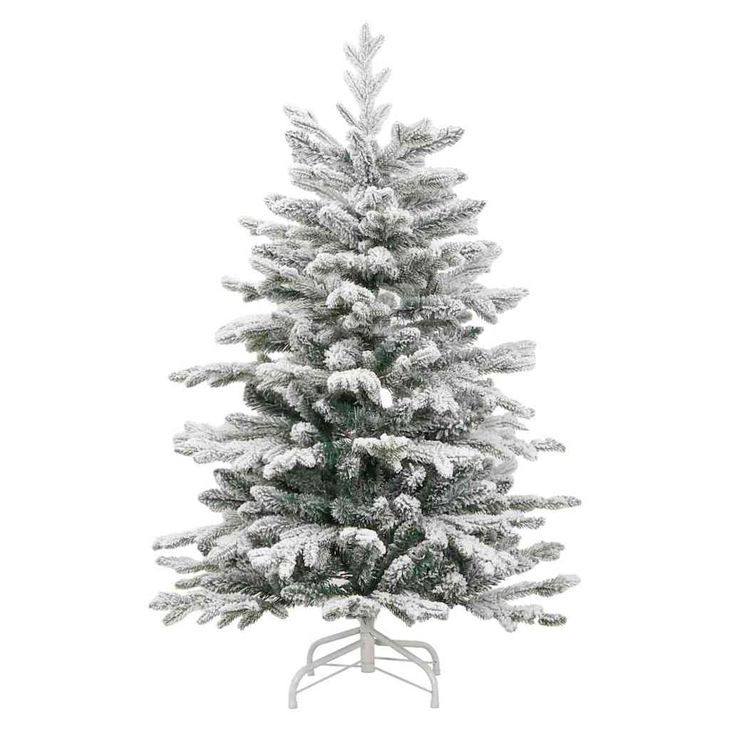 Albero di Natale Artificiale con Rami Pieghevoli Bianco 120 cm